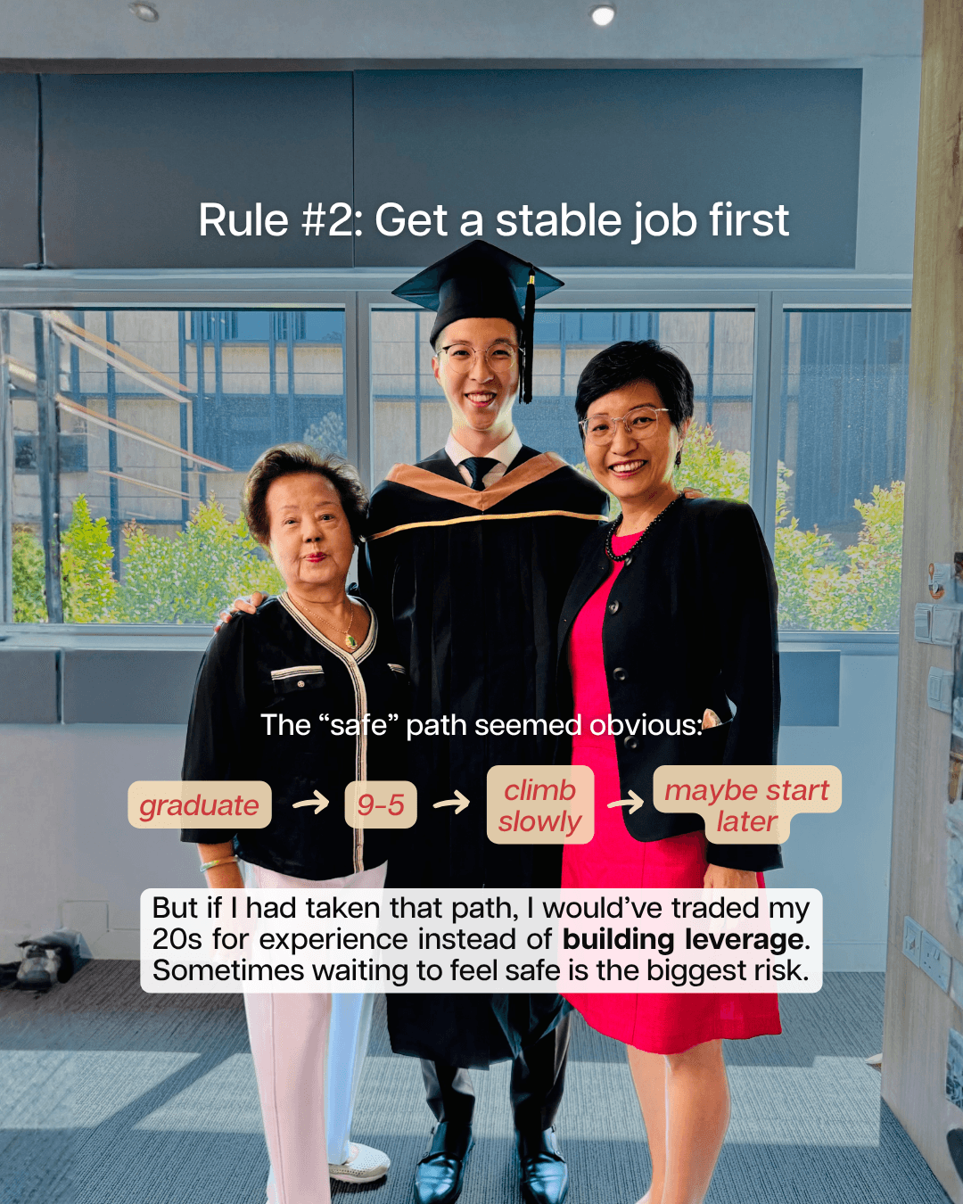 Shouldn't I get a stable job first and start this later?